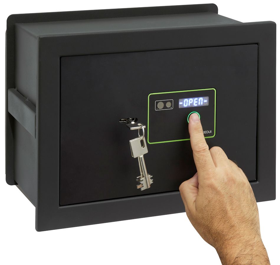 Caja Fuerte Kuro huella dactilar y llave 631620